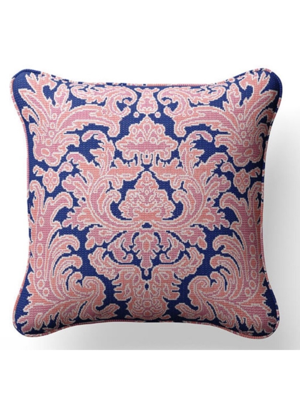 Frontgate Stitched Medallion Indoor/Outdoor Pillow Cover